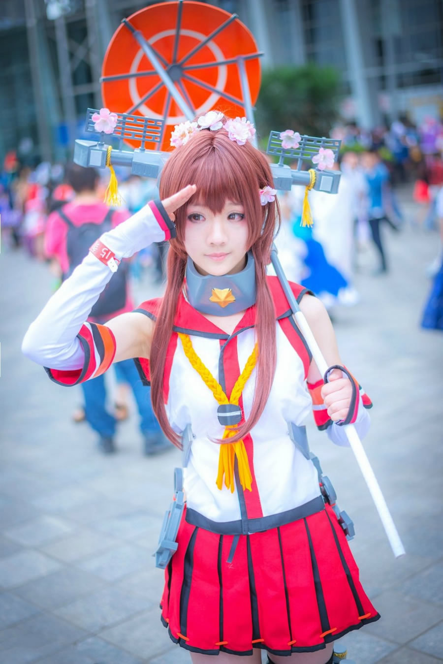 白皙美女Cosplay舰娘大和可爱迷人