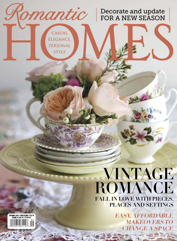 [美国版]Romantic Homes 浪漫家居软装生活杂志 2014年9月刊
